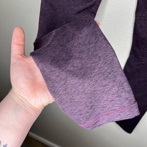 ZYIA ACTIVE 7/8 Leggings Heathered Plum Size 6-8 - Picture 7 of 10